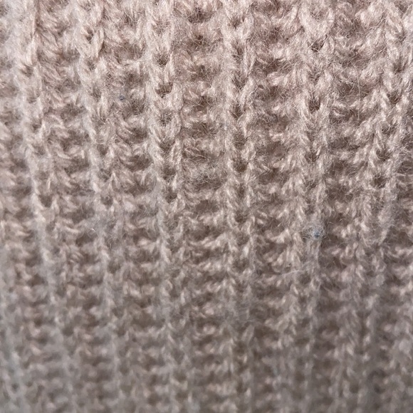 Team Club handmade wool blend taupe knit hooded cardigan/ jacket. Size S/M. - Picture 10 of 10